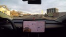 Tesla FSD performs an aggressive unprotected left turn