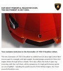 Lamborghini Aventador Roadster teaser
