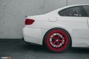 BMW E92 M3 on Red BBS Wheels