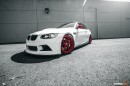 BMW E92 M3 on Red BBS Wheels