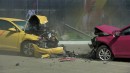 AXA Insurance made another controversial crash test with EVs and it also did not work as planned