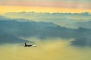 B-52 Stratofortress over the Alps