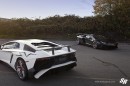 Back-to-Back Lamborghini Aventador SV Twins Sport PUR Wheels