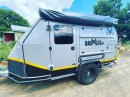 Badger Extreme is a fold-out rugged camper trailer with a twist