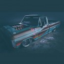 Ford F-100 restomod bagged rendering by rs_design01