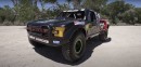 Baja Trophy Truck Drag Races Rock Bouncer, Look at Them Go