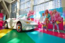 The real-life Barbie Extra Car shows up at the 2021 LA Auto Show, is based on a Fiat 500e