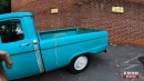 Teal 1966 Ford F-250 Crew Cab barn find What the Truck presentation on Ford Era