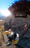 BASE jumper Antony Newton and friends play a real-life Quiddich game