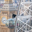 Batman rides on top of cabin in The London Eye in promo stunt for The Batman movie