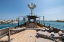 Mizu is a 2004 Oceanfast luxury superyacht with the styling of a battleship