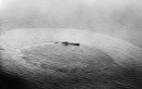 A german submarine sinking after an air attack
