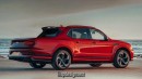 Bentley Bentayga pickup rendering