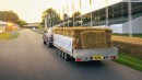 Bentley Bentayga EWB pulling a fully loaded trailer at Goodwood