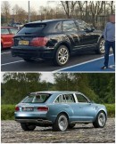 Bentley Bentayga vs EXP 9 F Concept comparison: rear three quarters