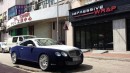 Bentley Continental GT Wrapped in Blue Velvet