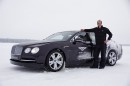 Bentley Flying Spur Drifting on Ice