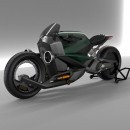 Bentley motorcycle rendering