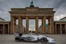 Formula E in front of the Brandenburg Gate in Berlin, one of the town's landmarks