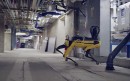Spot robot on the floor of a Globalfoundries factory