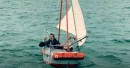 Andrew Bedwell will attempt to cross the Atlantic in the smallest vessel, no bigger than a wheeled trash can
