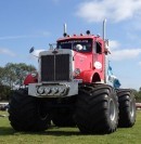 Big Pete is unofficially the world's only "real" monster truck, now has a monster trailer to match