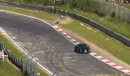 Bike vs. Porsche Cayman GT4 Nurburgring Crash