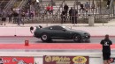 A80 turbo Toyota Supra drag racing turbocharged Ford Mustangs on DRACS
