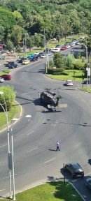 Black Hawk helicopter makes emergency landing on busy boulevard after experiencing malfunction during exercise