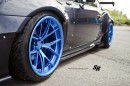 Black Rocket Bunny Scion FR-S on Blue PUR Wheels