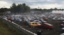 The world's largest demolition derby took place in Canada, on August 3, 2019