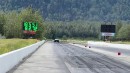 Blind man racing Dodge Hellcat at Alaska Raceway Park