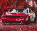 Blood Splatter Dodge Challenger Hellcat Wrap