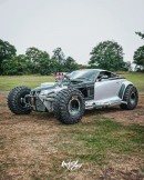 Blown 454CI Plymouth Prowler on off-road 40s Hot Rod rendering by adry53customs