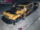 Blown BBC Jeep Gladiator no-prep drag truck rendering by altered_intent