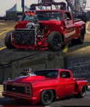 Blown Chevrolet C10 SS/RS pickup truck people mistake for a render by camm_fish on Instagram