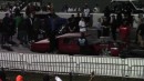 Blown Chevrolet Impala donk versus Impala Vert drag race on DRACS