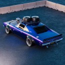 Blown Dodge Charger Hellcat CGI Restomod rendering by demetr0s_designs