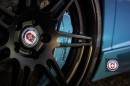 Blue Aventador Roadster on HRE Wheels