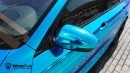 BMW F10 M5 in Chrome Blue Vinyl