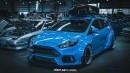 Blue Ford Focus RS With Fortune Flares Body Kit Is a Rally Car Lookalike
