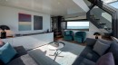 BGX70 Flybridge Yacht Interior Lounge