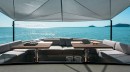 BGX70 Flybridge Yacht Forward Lounge