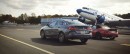 BMW 228i xDrive Gran Coupe Vs tuned Abarth 124 Spider drag race