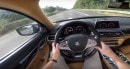 BMW 740d Autobahn acceleration test