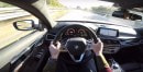 BMW 750d Autobahn acceleration test