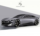 BMW Concept XM 4-Door Coupe rendering by andras.s.veres