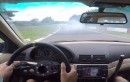 Nurburgring crash reaction in a BMW
