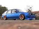 BMW E30 "Blue Bomb" rendering