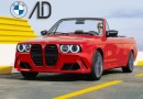 BMW E30 Convertible M3/M4 face swap rendering by ali.car.designer